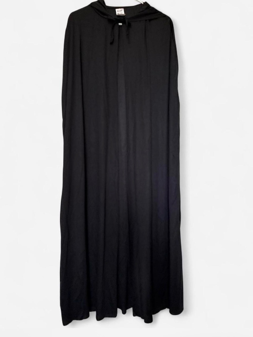 Spirit Halloween Black Hooded Cape Adult Size
